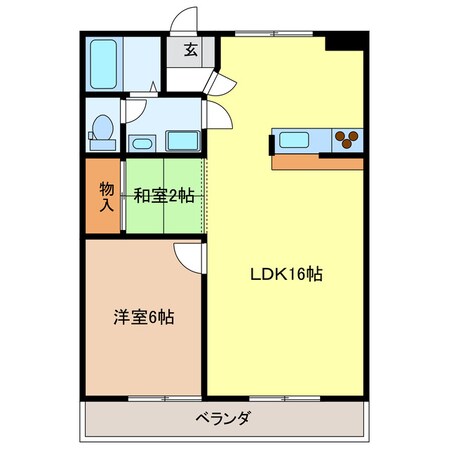 メゾンミズタの物件間取画像